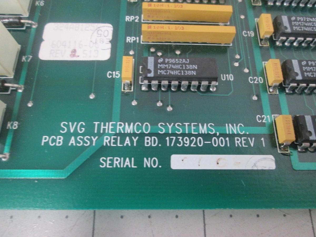SVG, SPT Micro, 604116-06, Relay, PCB Assy, New