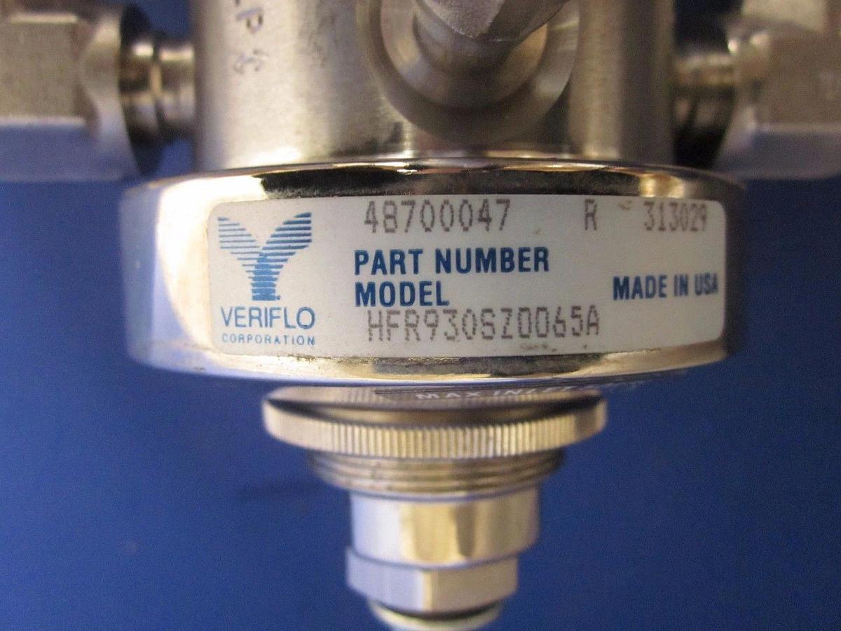 Veriflo HFR930SZ0065 High Flow Regulator, 3 Port, VCO Fittings, NEW