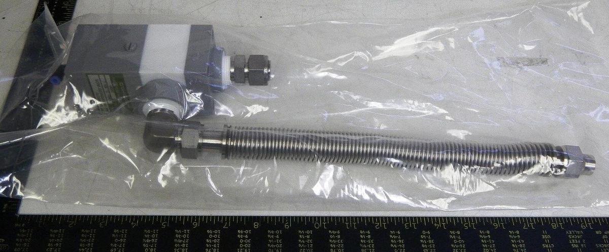 Used JAT Big Mouth Air Operated Valve 5362-T-NO-1 With Flex Tube TEL furnace