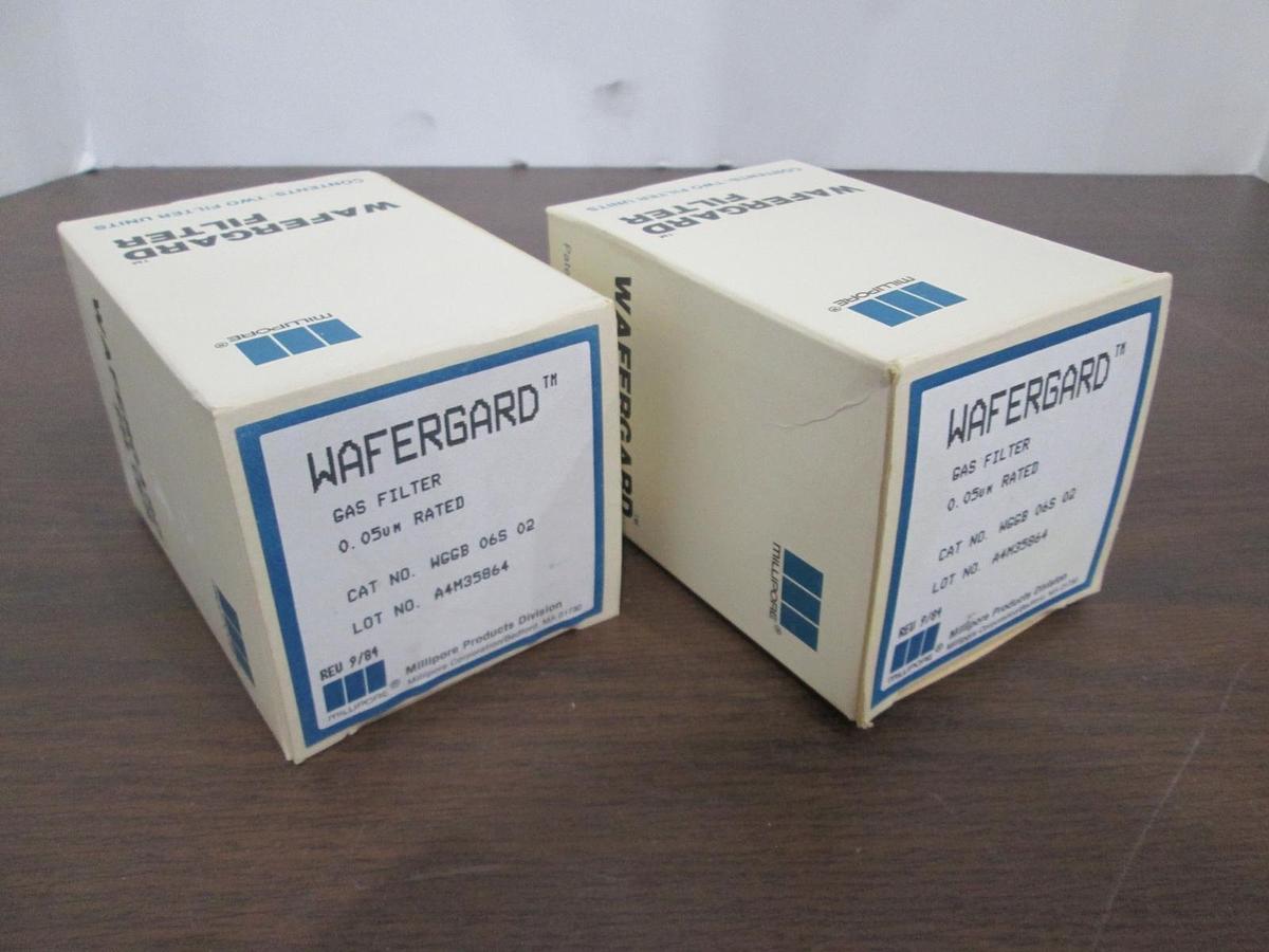 Millipore, WGGB 06S 02, Wafergard Gas Filter, 0.05um Rated, New, Lot of 2 Boxes