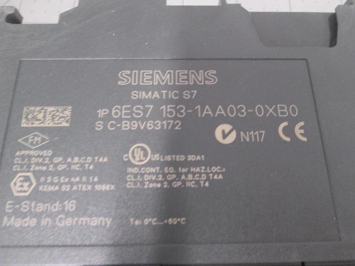 Used Siemens, Simatic S7, 6ES7 153-1AA03-0XB0, Interface Module, Used