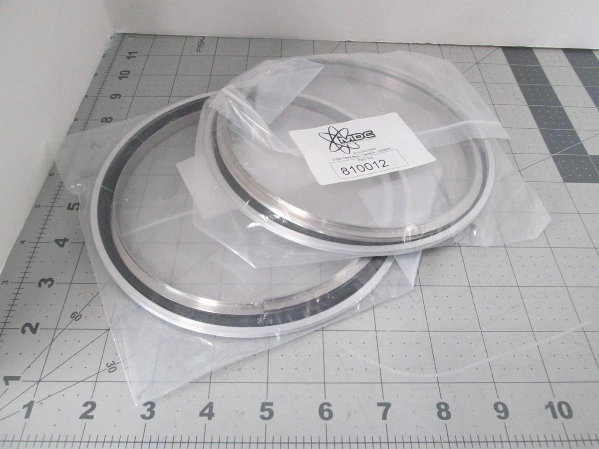 MDC, Aluminum Centering Ring, 810012, ISO 160, Viton, New, Lot of 2