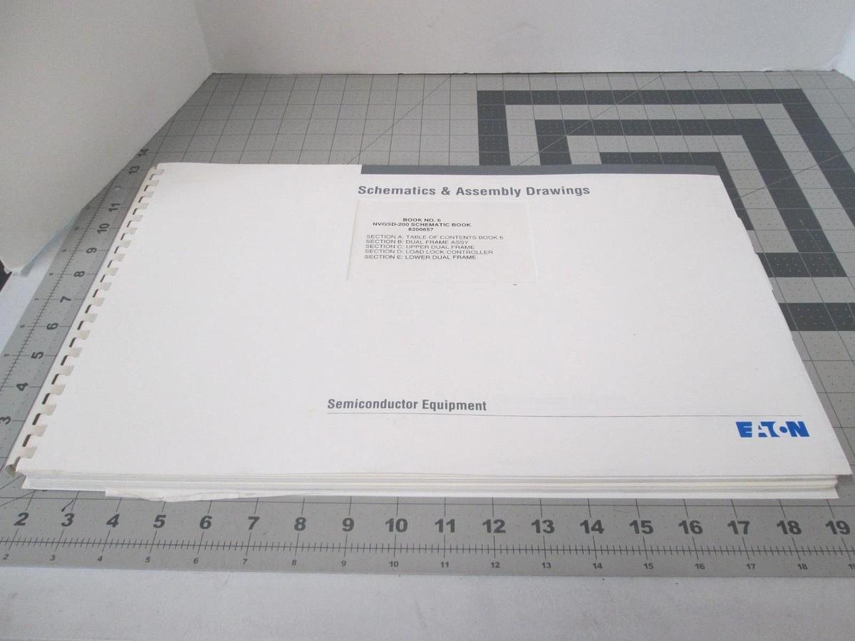 Used Eaton, NVGSD-200, Book 6, Schematics and Assembly Drawings, Used