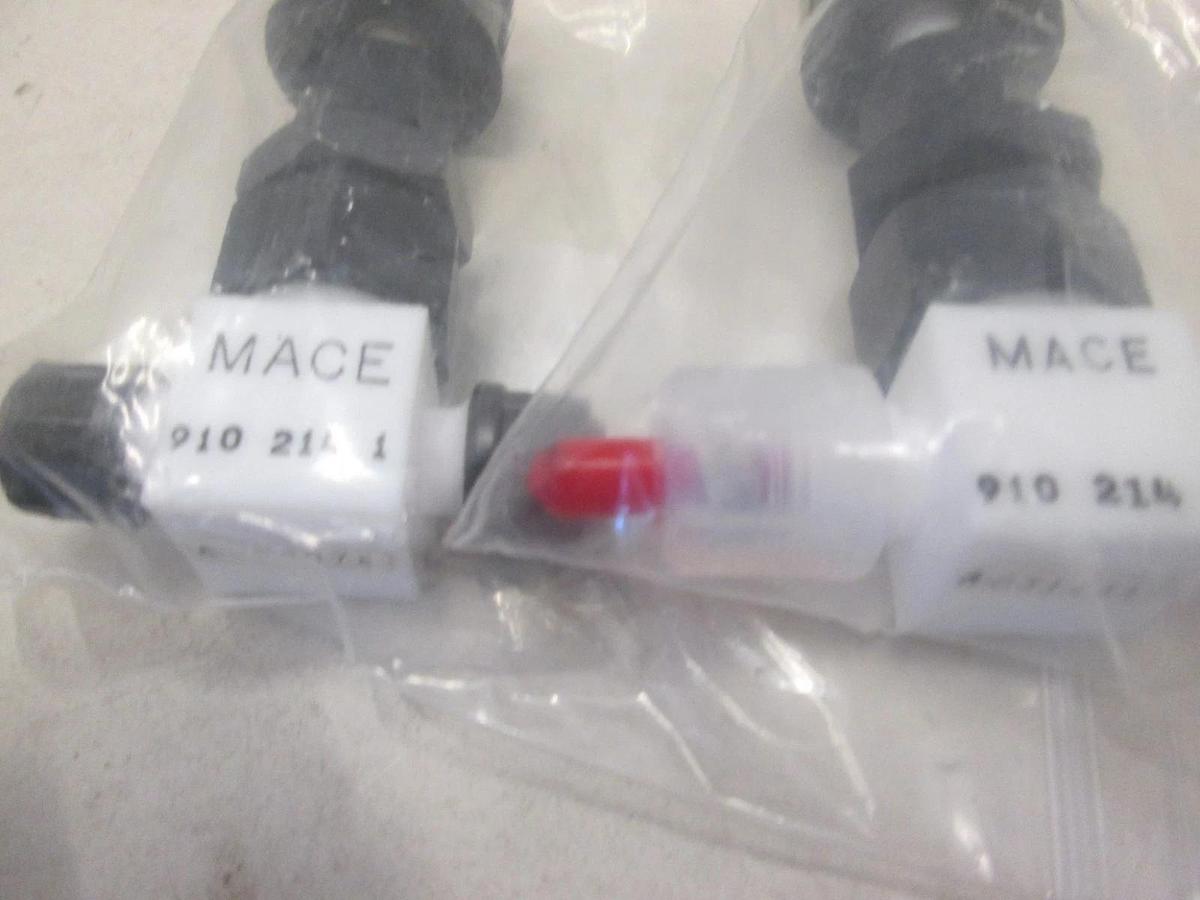 Mace, 910 214 1, TEFLON NEEDLE VLV LOOSE 1/4 PM, New, Lot of 2