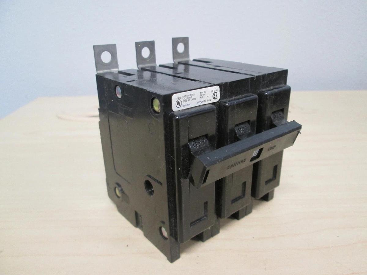 Used Square D, L-4015, Type BA, 3 Pole Circuit Breaker, 30A, Used
