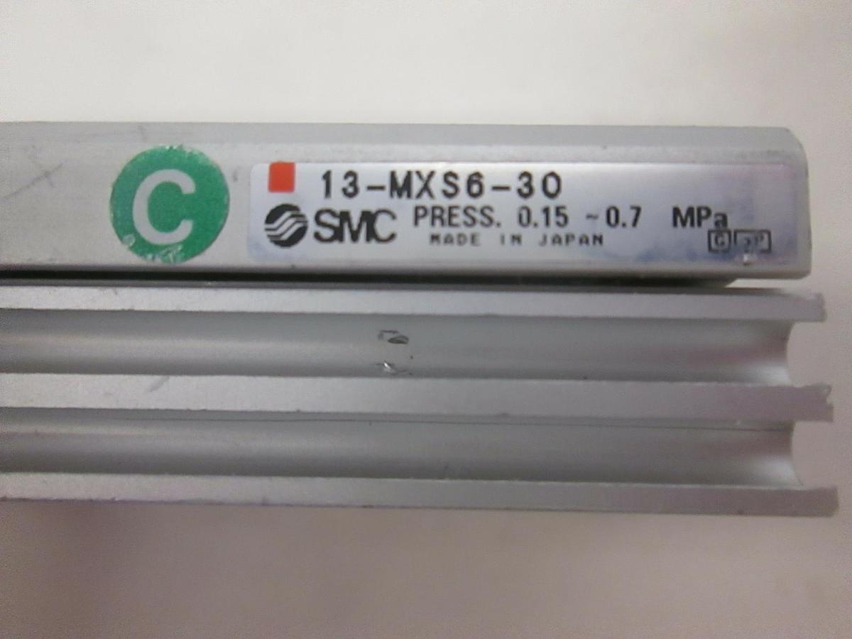 Used SMC, 13-MXS6-30, Air Cylinder Linear Slide Actuator Table, Used, Lot of 2