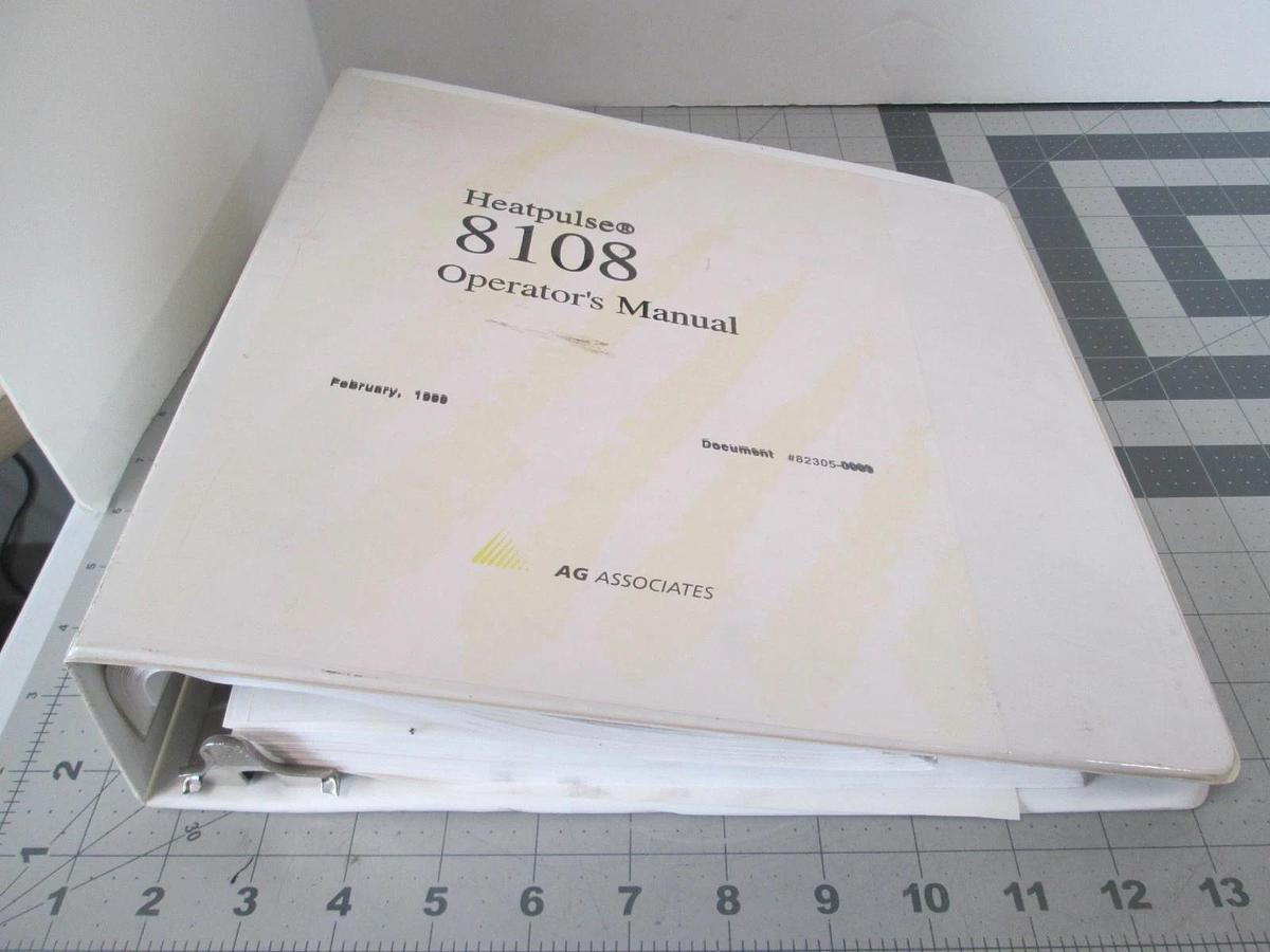 Used Heatpulse, 8108 Operator's Manual, 82305-0009, Used