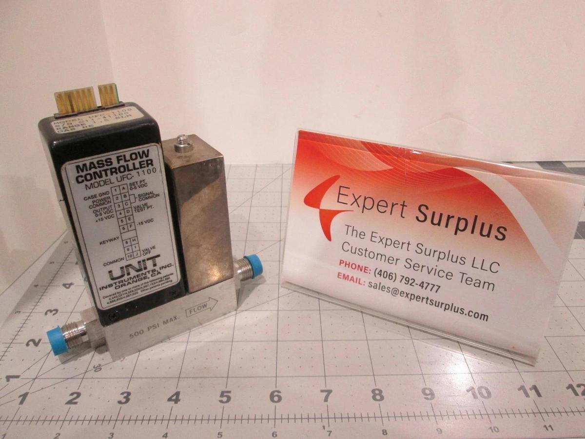 Used Unit, UFC-1100, Mass Flow Controller, He, 1.5 SLM, Used