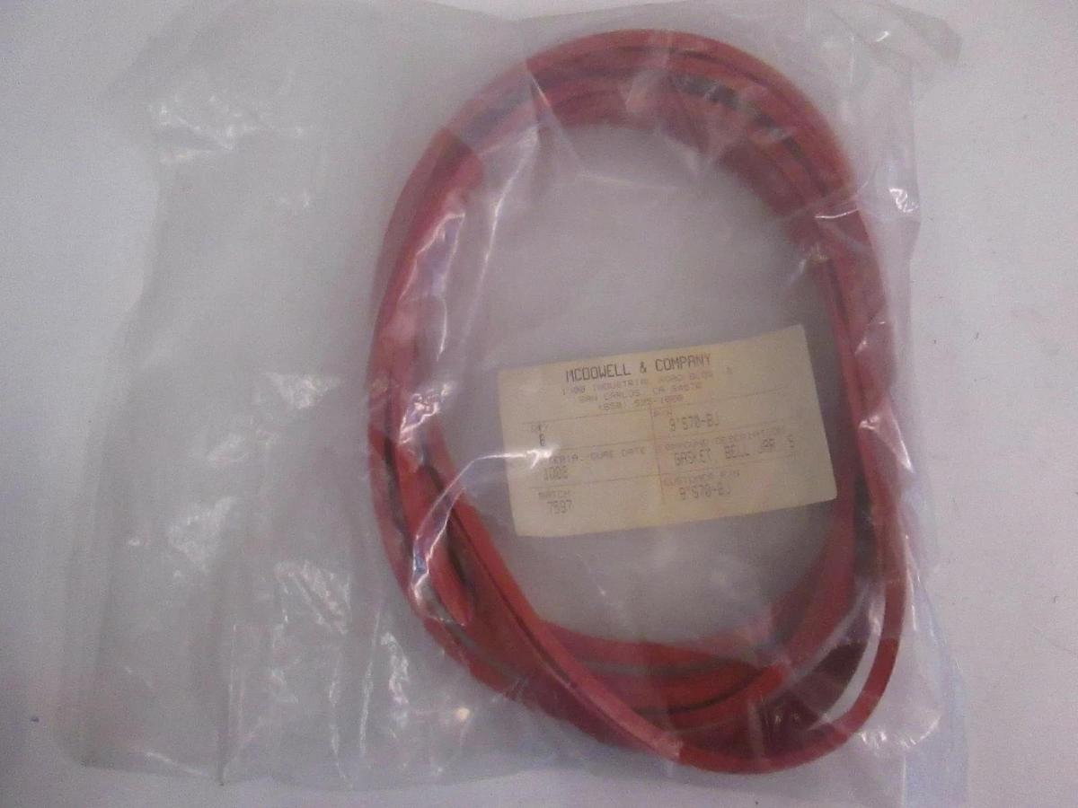 McDowell & Company 9S70-BJ, Bell Jar Gasket, New, Lot of 8