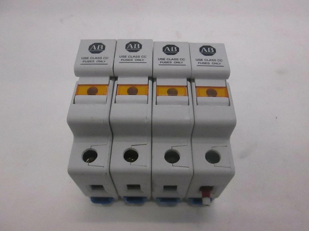 Used Allen Bradley, 1492-FB1C30-L, Fuse Holder, Used, Lot of 4