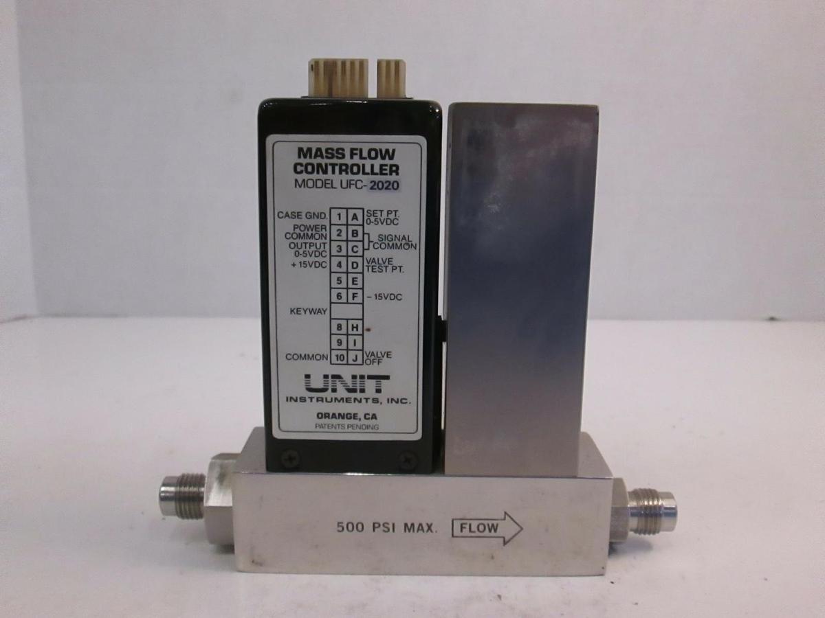 Used Unit UFC-2020 Mass Flow Controller, O2, 20 SLM, 1/4" MVCR, Used