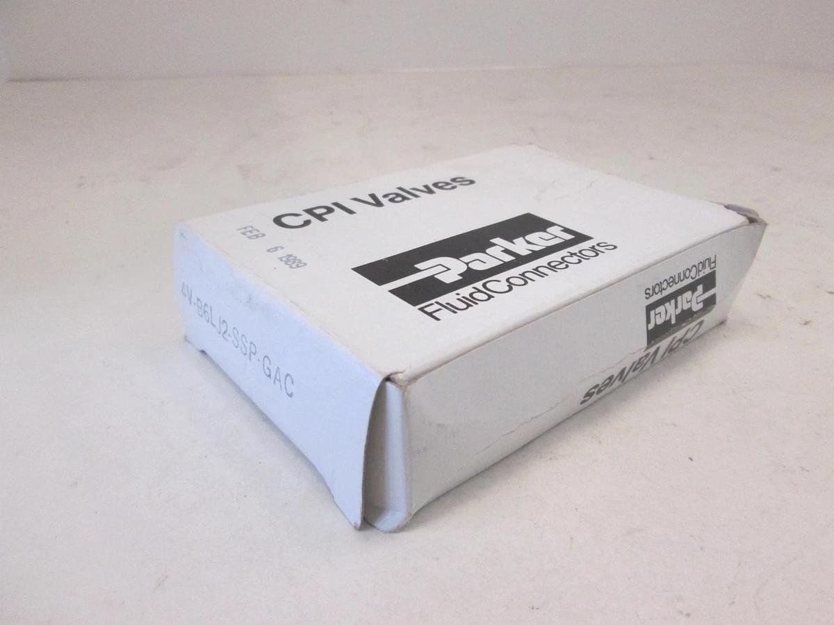 Parker, 4V-B6LJ2-SSP-GAC, 2 Way Ball Valve, New