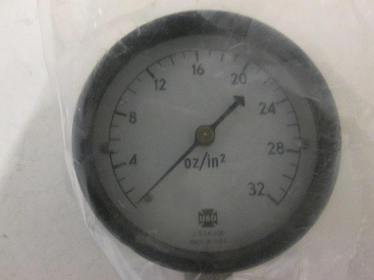 Ametek, P733, GAUGE PRESS LOW PRESSURE DIAPHRAM oz/in2, PRESSURE RANGE 0, New