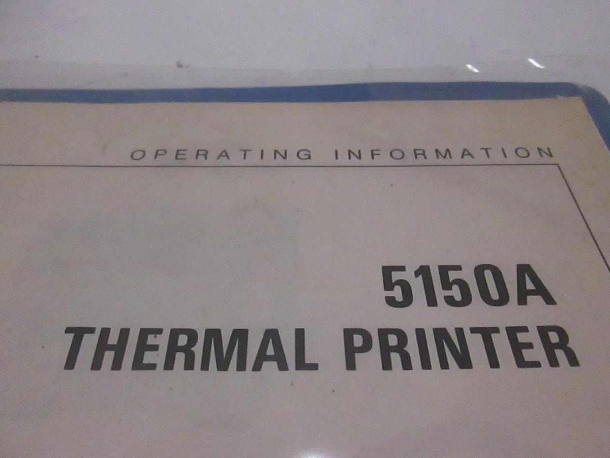 Used HP Thermal Printer 5150A Operating Information Manual, Used