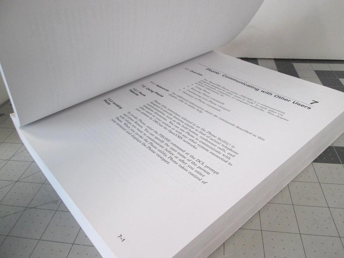 Used Digital, OpenVMS User Manual, Used