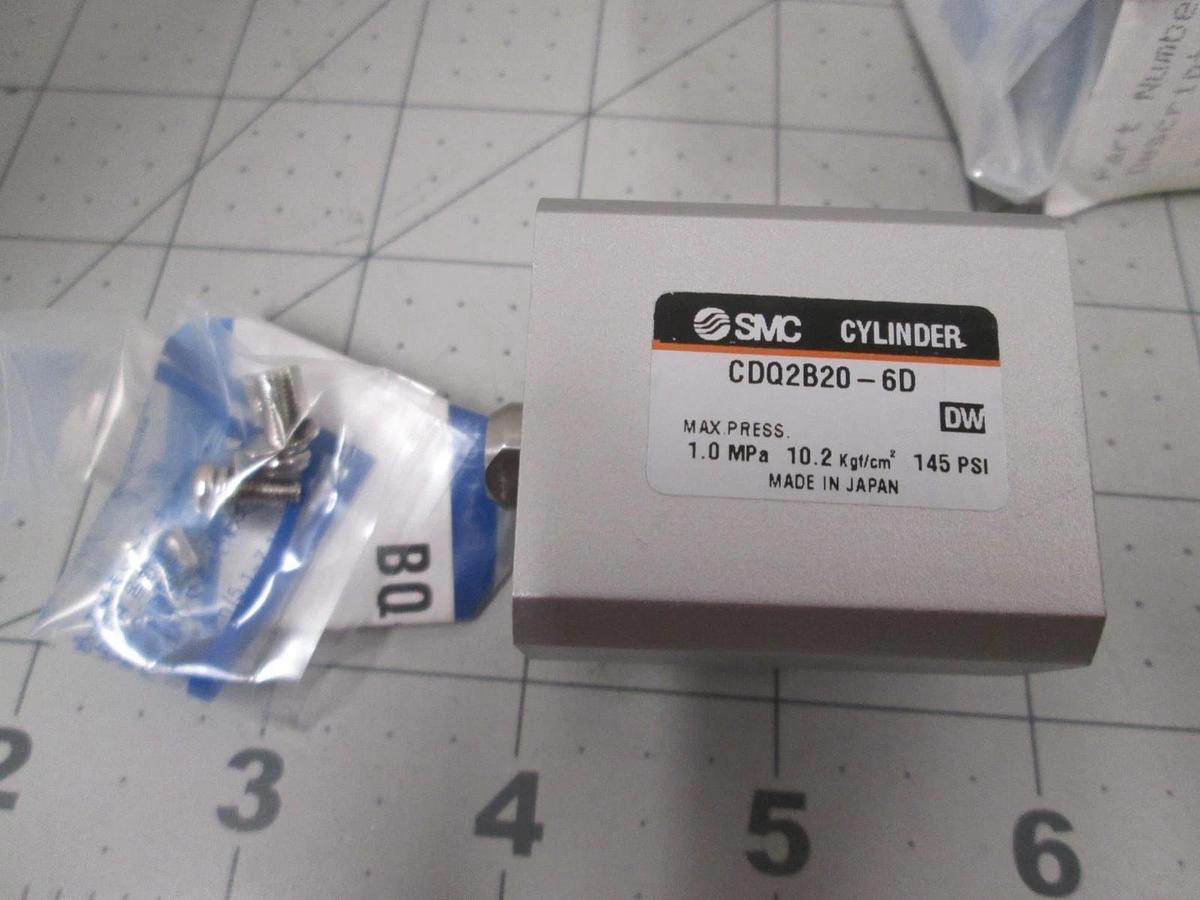 SMC, CDQ2B20-6D, Pneumatic Cylinder, New, Lot of 2