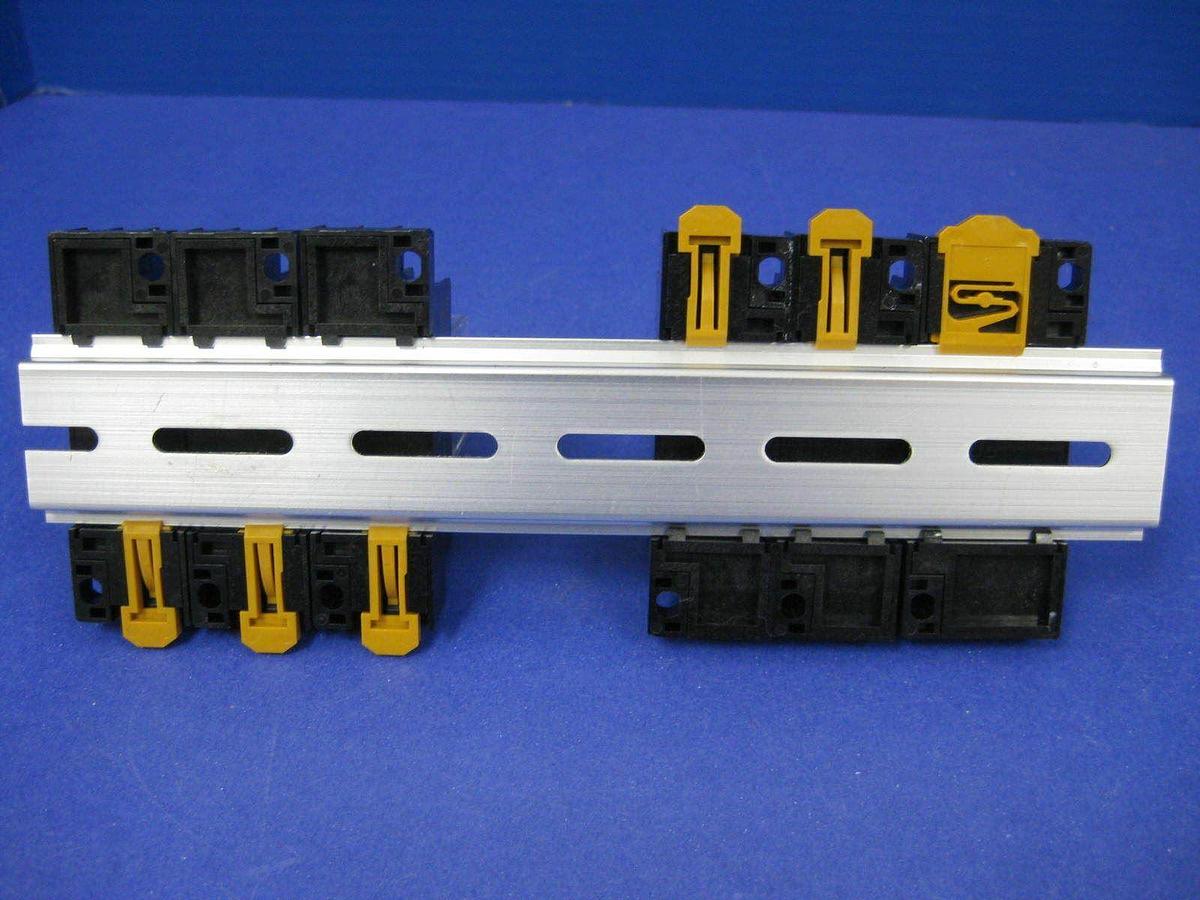 Used OMRON Relay Assy w/ MY2N-D2 Relays, Track Mount, Used