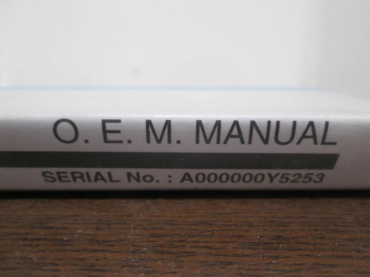 Used Tokyo Electron, ALPHA-8S-E, P-D-Poly, O.E.M. Manual, Used