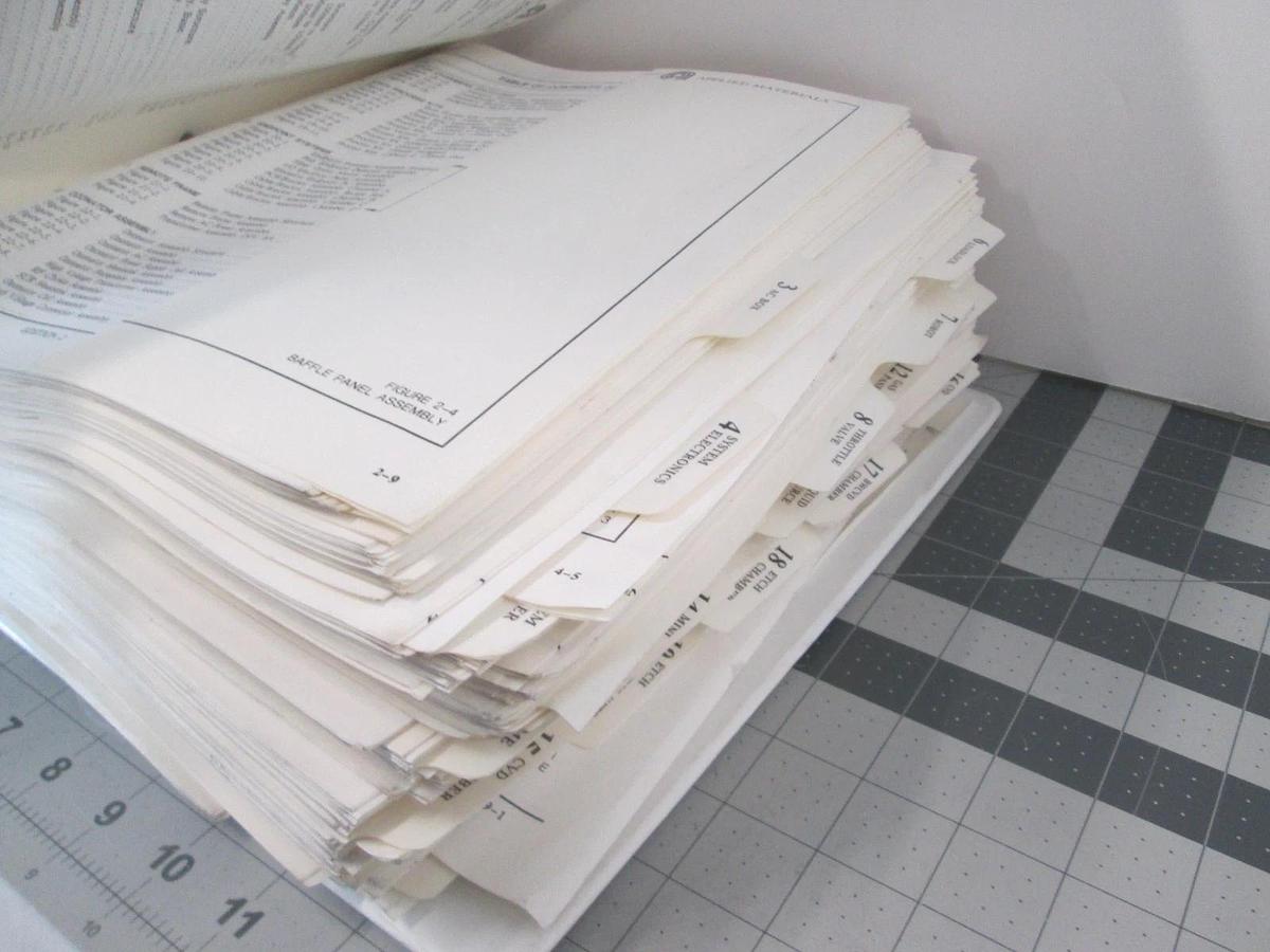 Used Applied Materials, Precision 5000 Spare Parts Identifier, Edition 2, Used