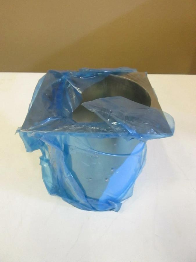 Used Applied Materials Flange, Round to Square Assy, 112370-01 6" x 6" x 5 1/2", Used