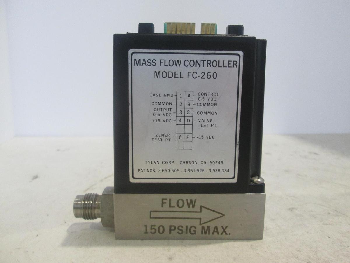 Used Tylan, FC-260, Mass Flow Controller, 200 SCCM, N2, Used