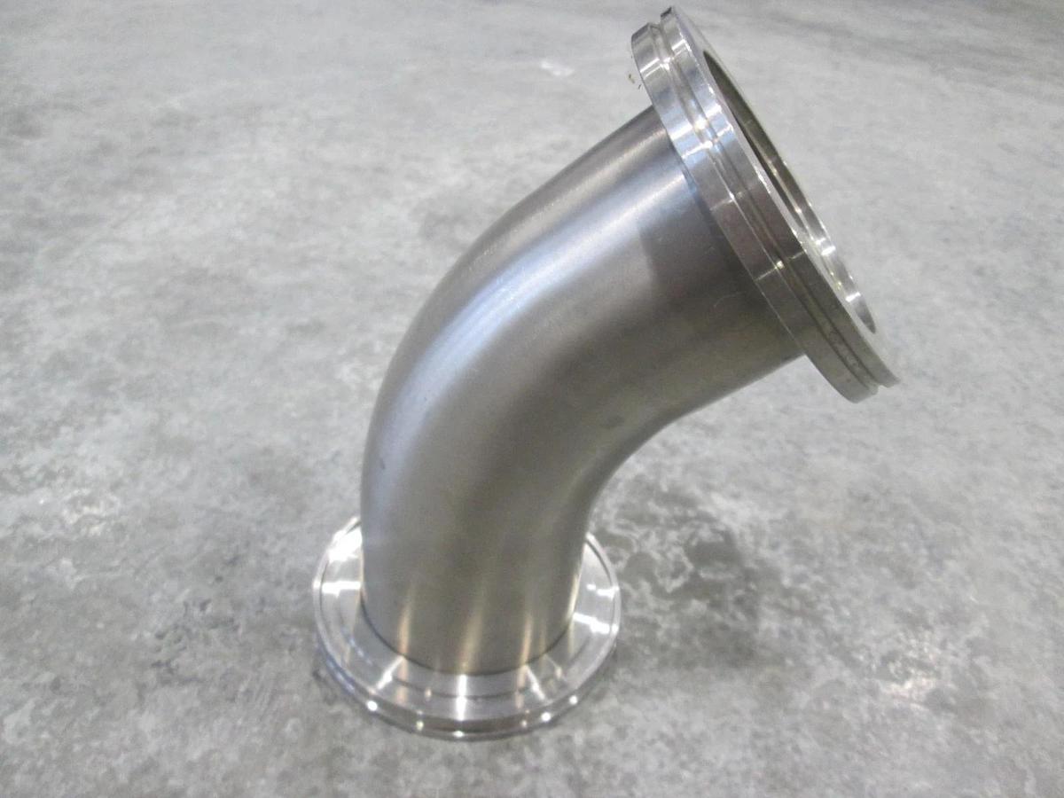 Used ISO80-ISO80 Stainless Steel 45 Degree Elbow Adapter, Used