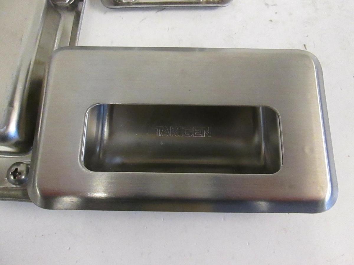 Used Takigen Stainless Steel Flush Mount Metal Grips, A-1191-2, SUS304, Lot of 4
