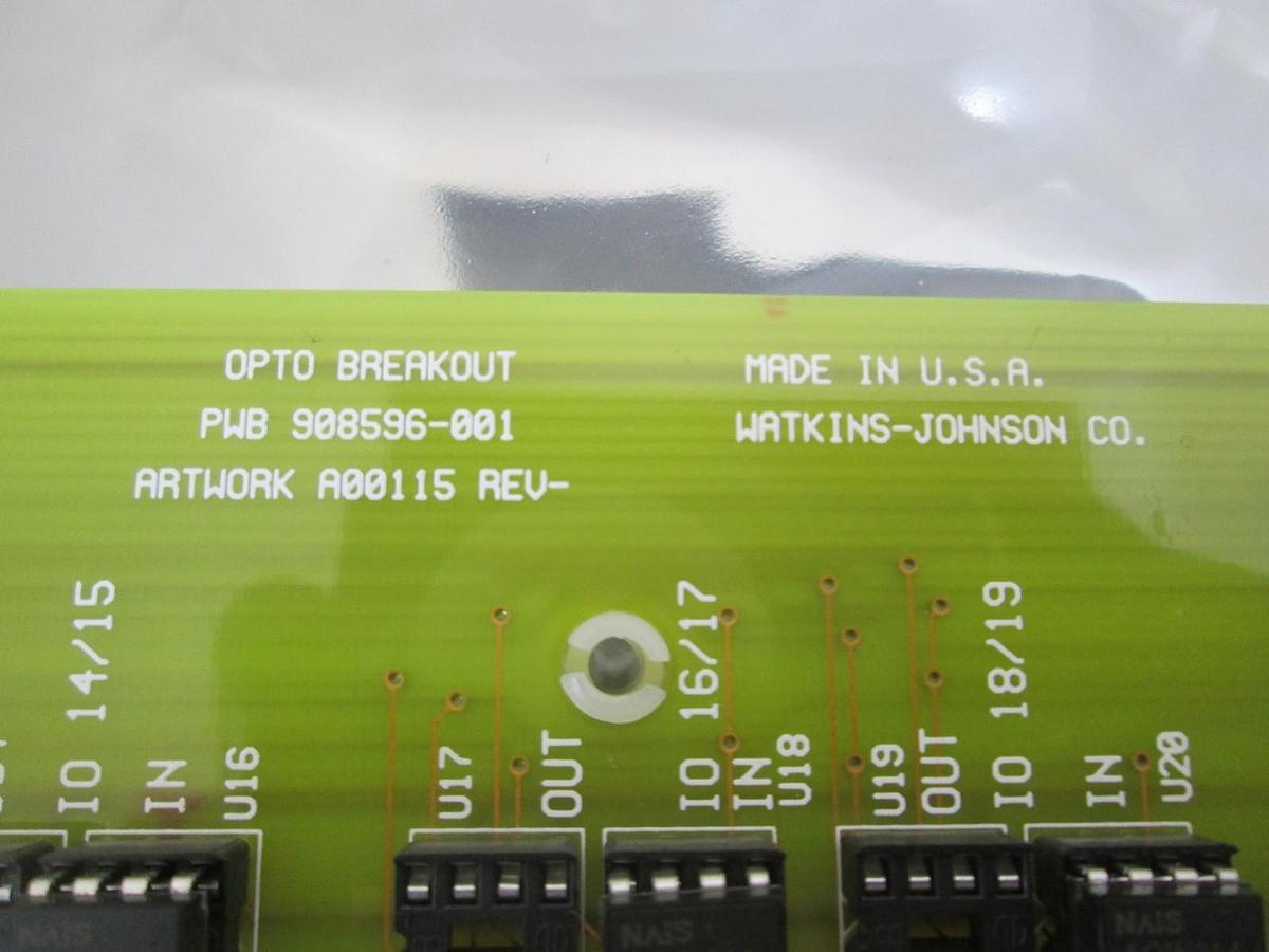 Used Watkins Johnson, 908597-001, Opto Breakout, New