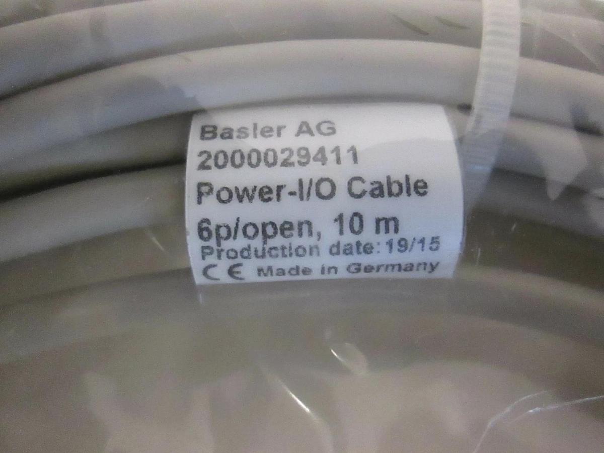 Basler AG, Power- I/O Cable 6p/open, 10m, 2000029411, New