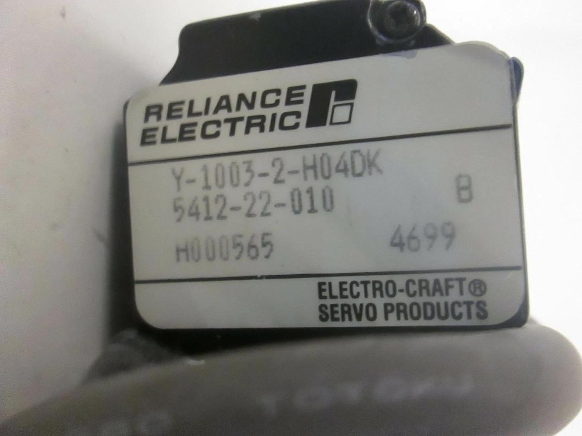 Used Reliance Electric Y-1003-2-H04DK, Servo Motor, Used