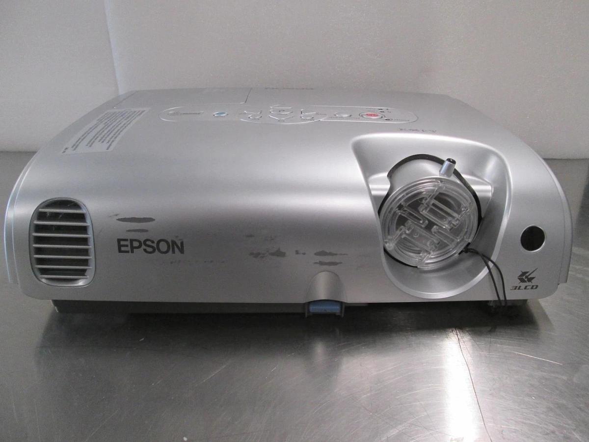 Used Epson Model: EMP-S3, LCD projector 100-240v, 50/60Hz 2.2-1.0A, Used