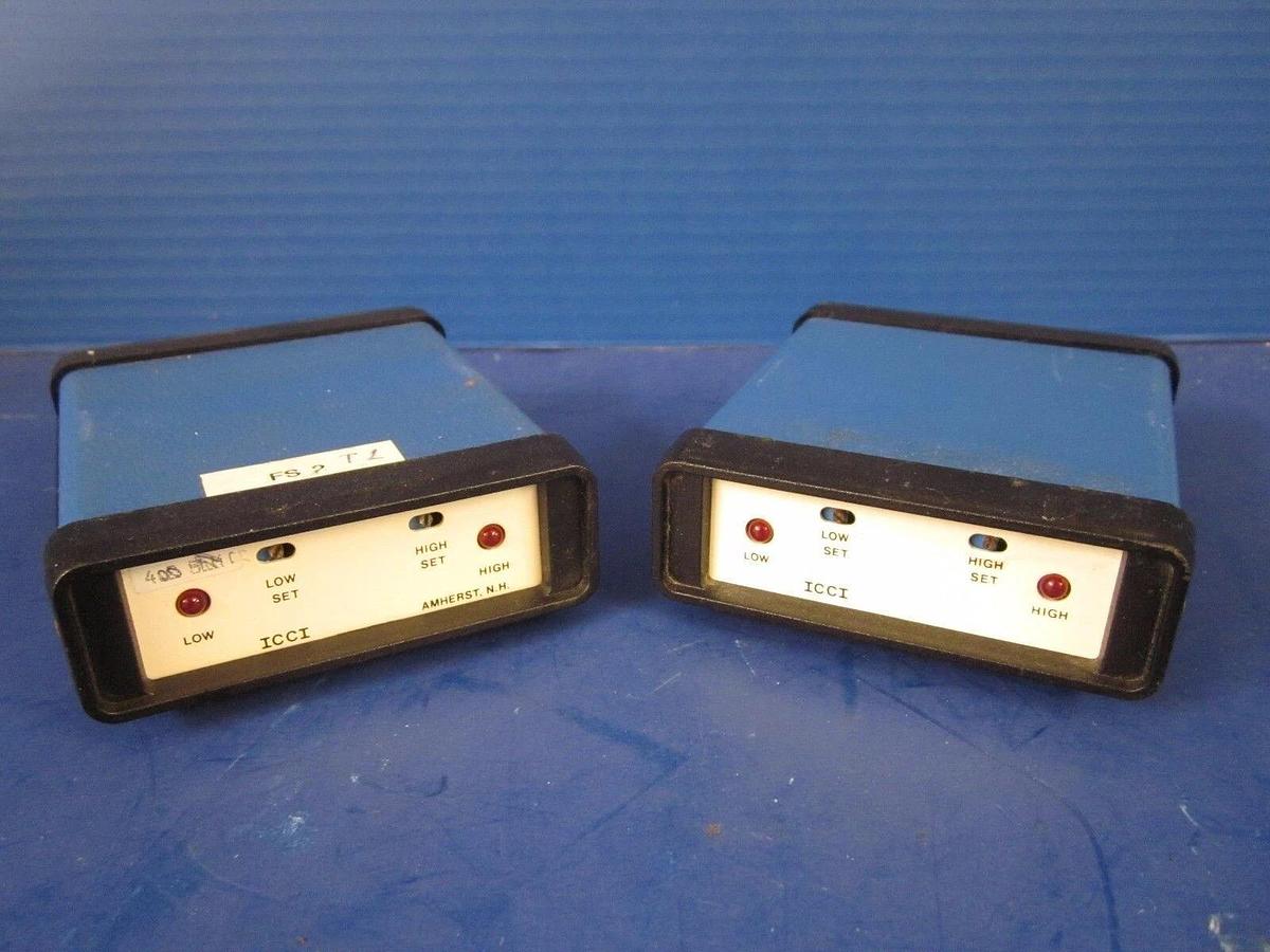 Used ICCI Bruce Furnace Flow Switch Annunciator, Lot of 2 Used