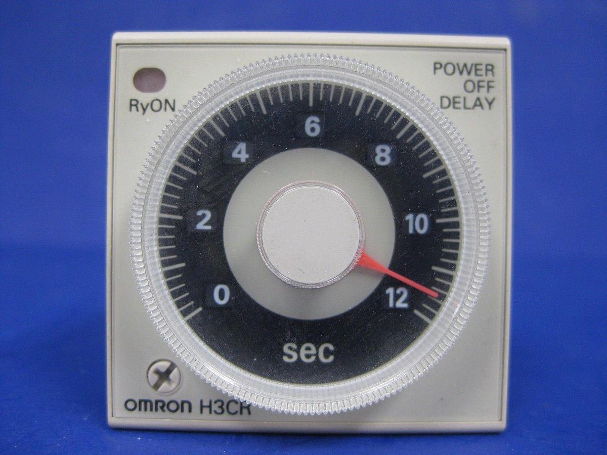 Used OMRON H3CR-H8RL Time Delay Relay, 0 .6 to12 SECONDS, Used