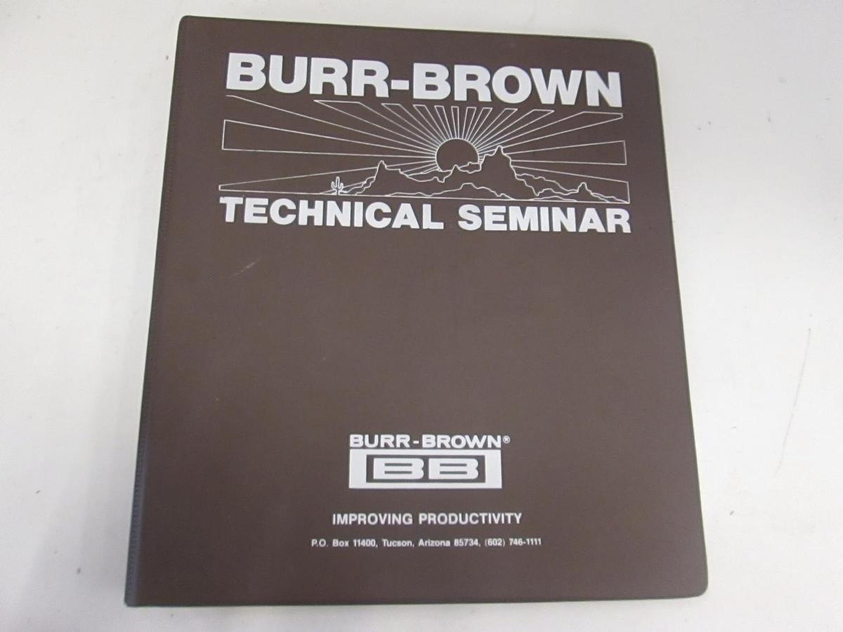 Used Burr Brown Technical Seminar Series A Key To Communications, Used