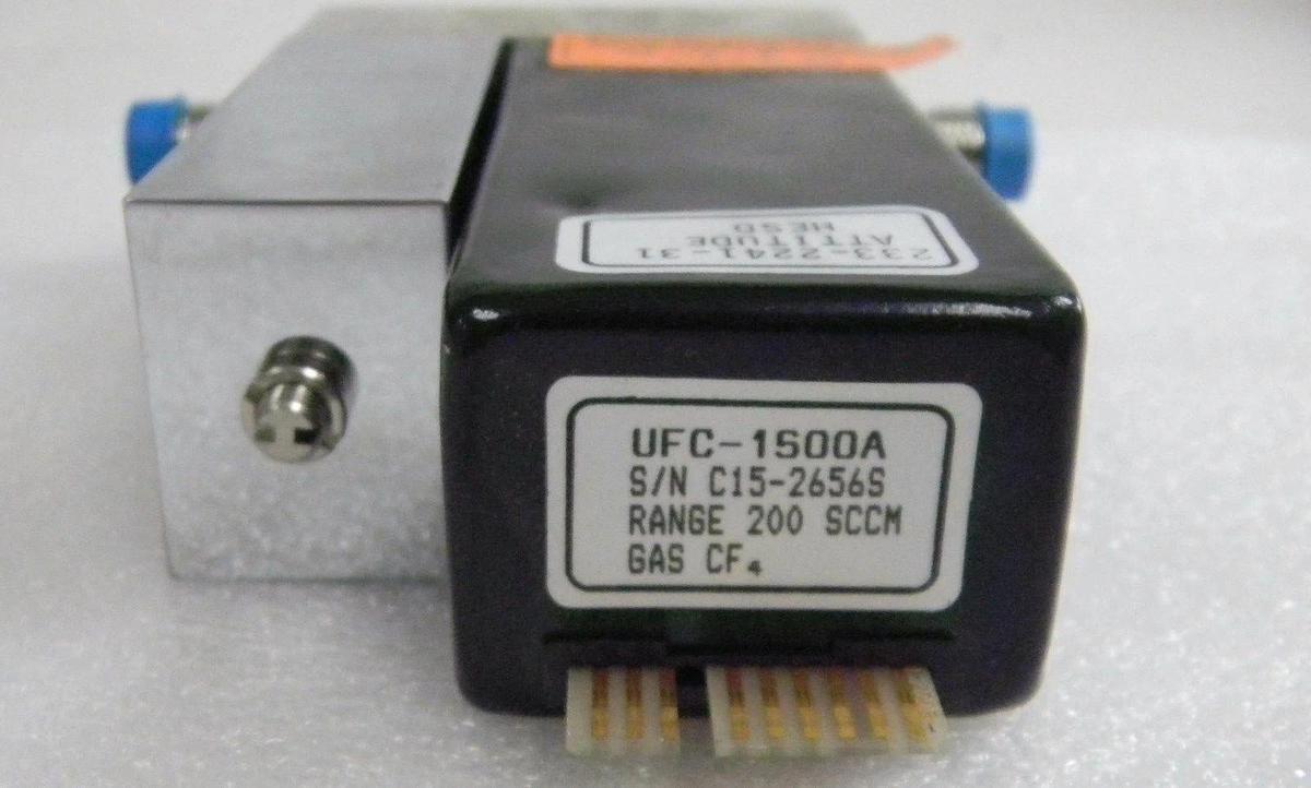 Used Unit UFC-1500A, Mass Flow Controller, Gas- CF4, Range- 200 SCCM, 1/4" M I/O