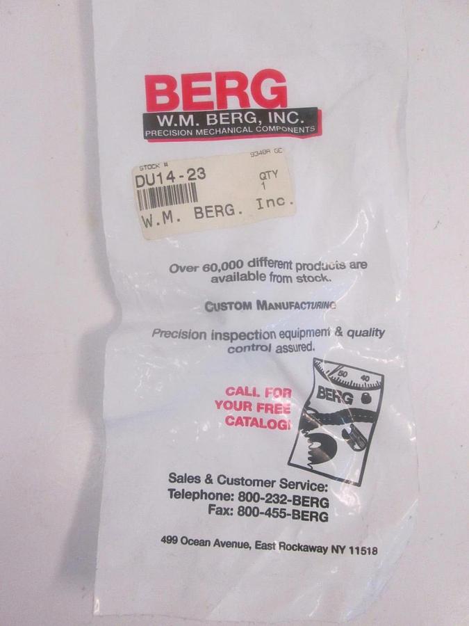 Used Berg DU14-23, Stainless Steel, Lot of 9
