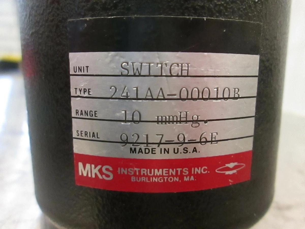 Used MKS Type 241 Vacuum Switch, 241AA-00010B, Used