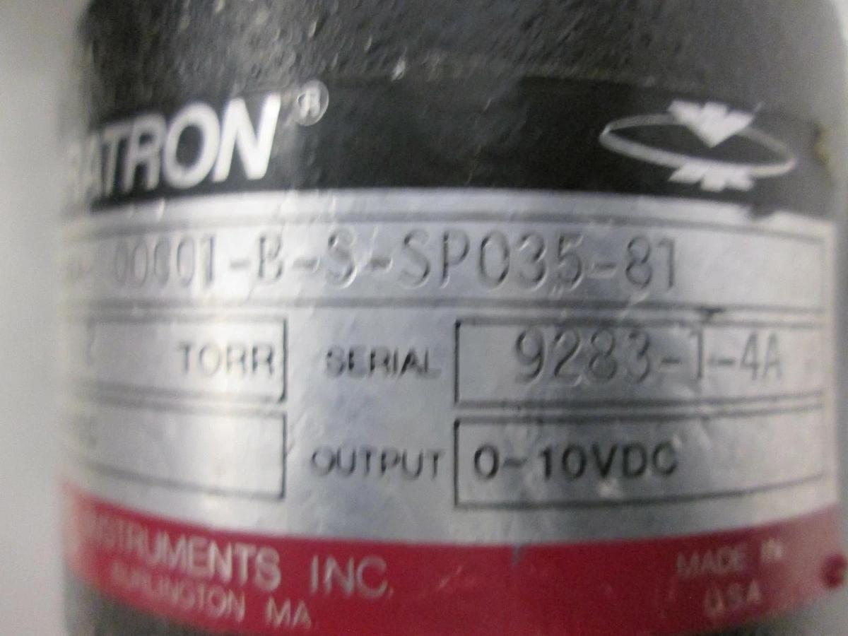 Used MKS, Baratron 2 Torr Pressure Transducer w/ PCB, 222BA-00001-B-S-SP35-81, Used