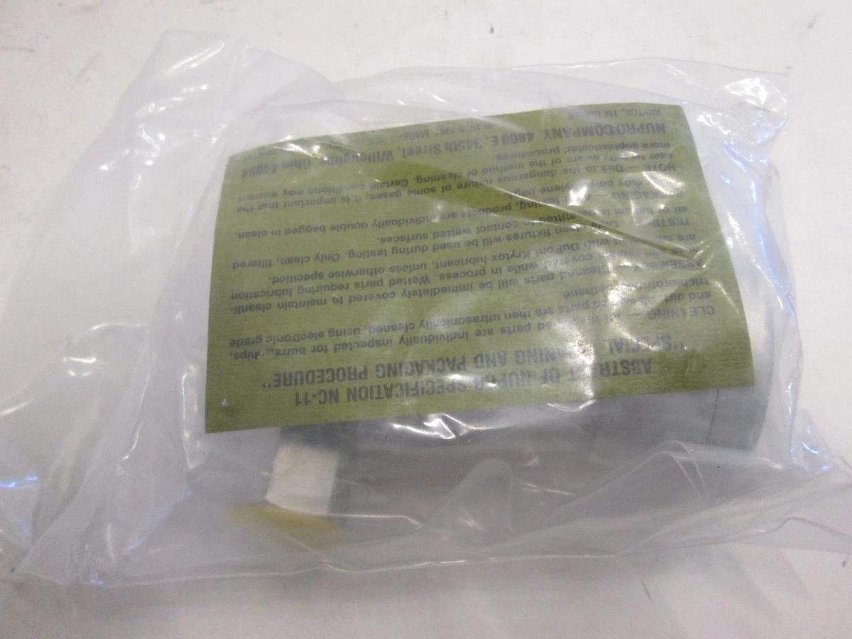Nupro Pneumatic Valve SS-4BK-V51-1O, 1/4" FVCR, New