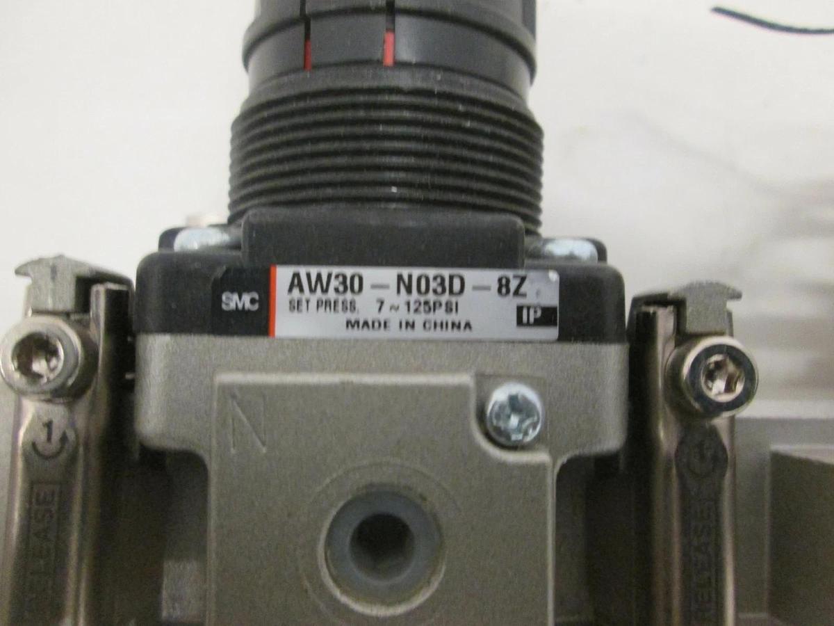 Used SMC, AW30-N03D-8Z, NAV3000-N03-5DZ, Filter Regulator Assy, Used