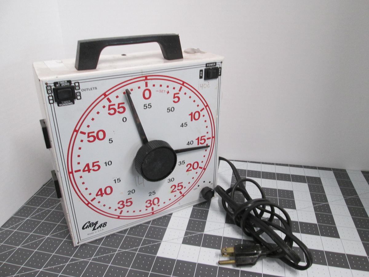 Used GraLab, Model 171, Universal Laboratory Timer 120V 60Hz Dimco-Gray