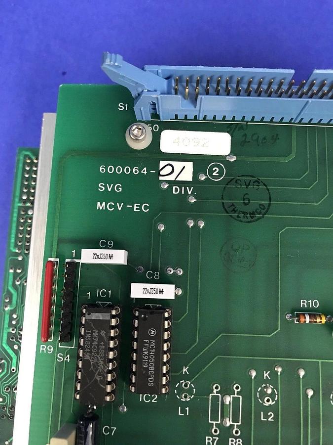 Used SVG 600064-01 MCV-EC & PC-9011-24 PCB Assembly, Used