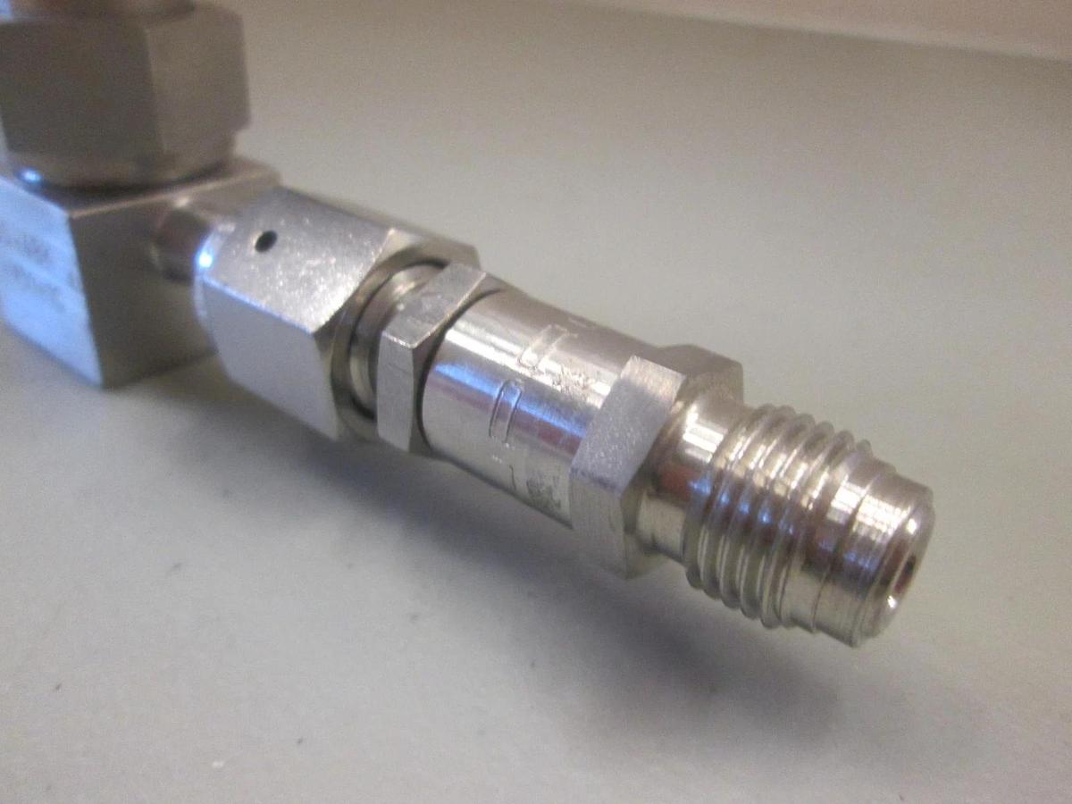 Used Nupro SS-4BK-V51-1C Bellow Sealed Valve w/ Gaskleen Filter, Used