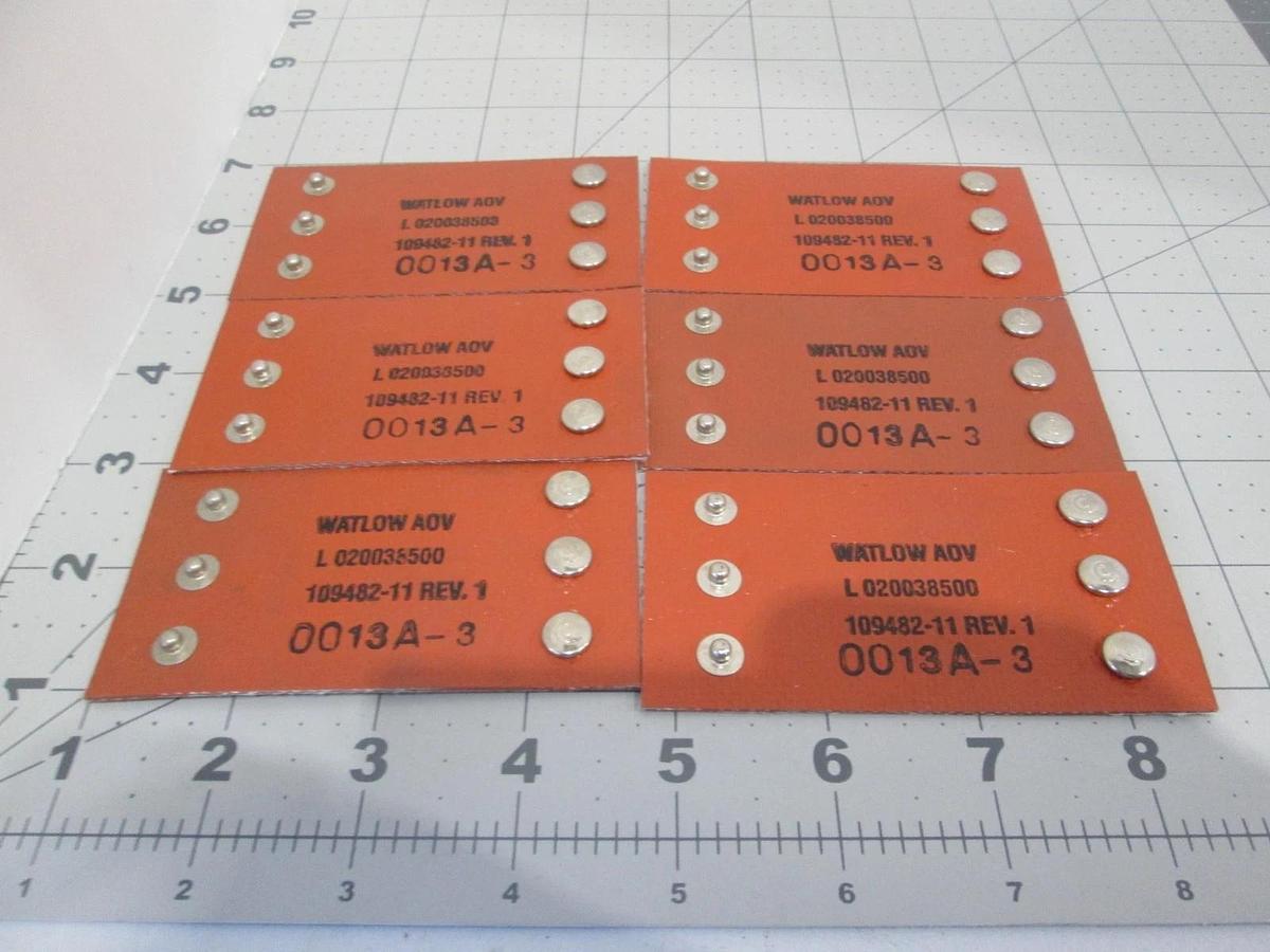 Watlow, L 020038500, 109482-11, Heater Strap 1/4" Line Spool, New, Lot of 6