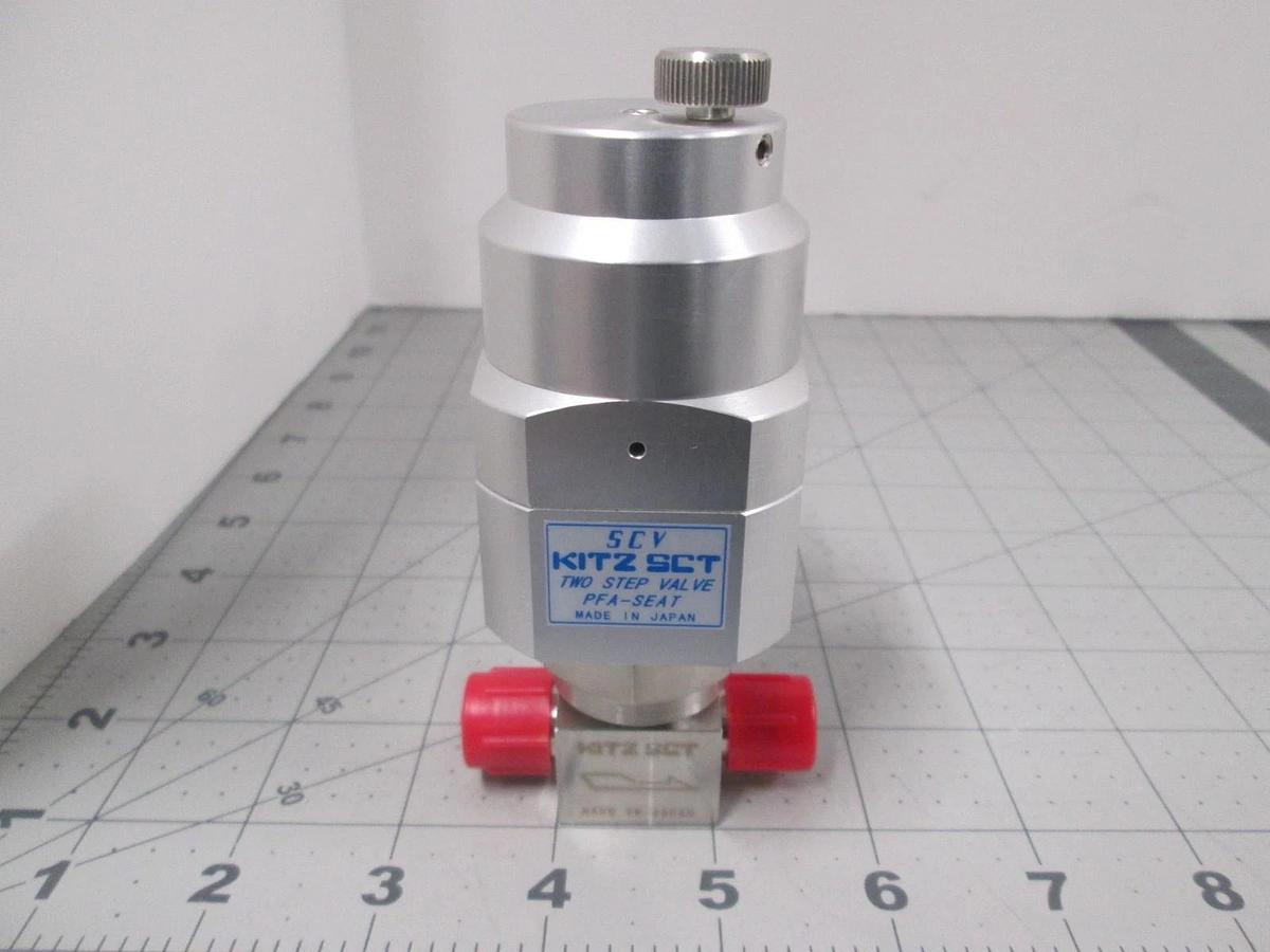 Used Kitz, PFA- Seat STD 316L, 10K-1/4", SCT SCV Two Step Valve, Used