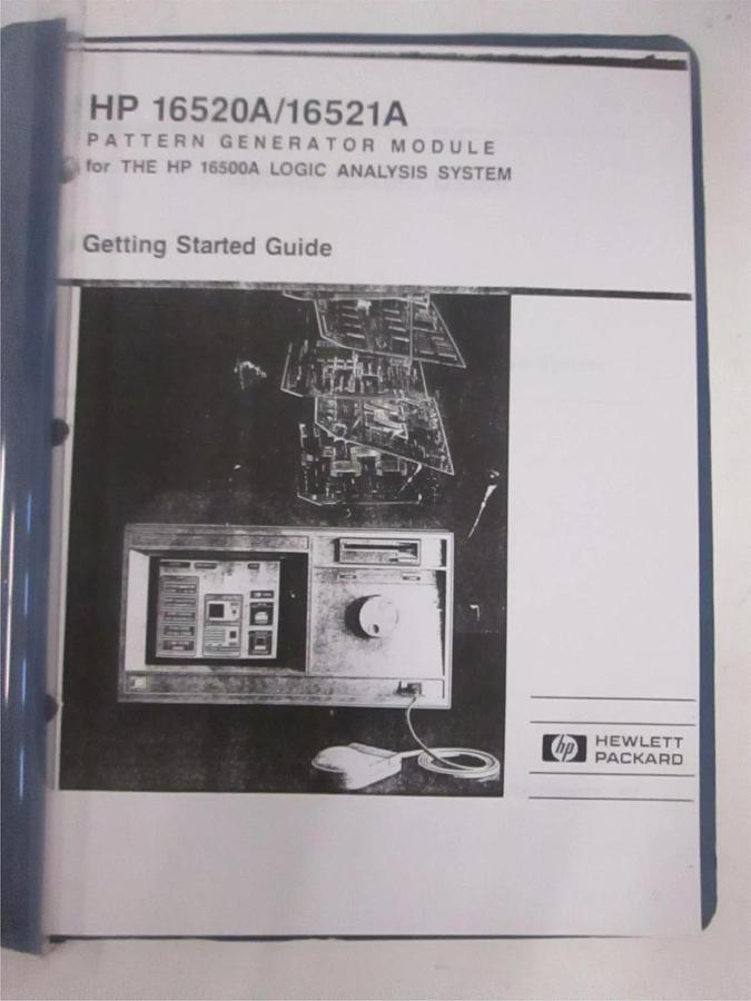 Used HP 16520A/16521A Getting Started Guide, Used