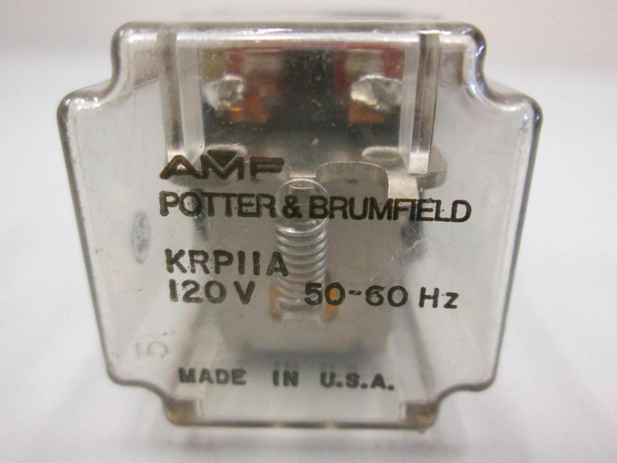 Used Potter & Brumfield, KRP11A, 120V Relay, Used