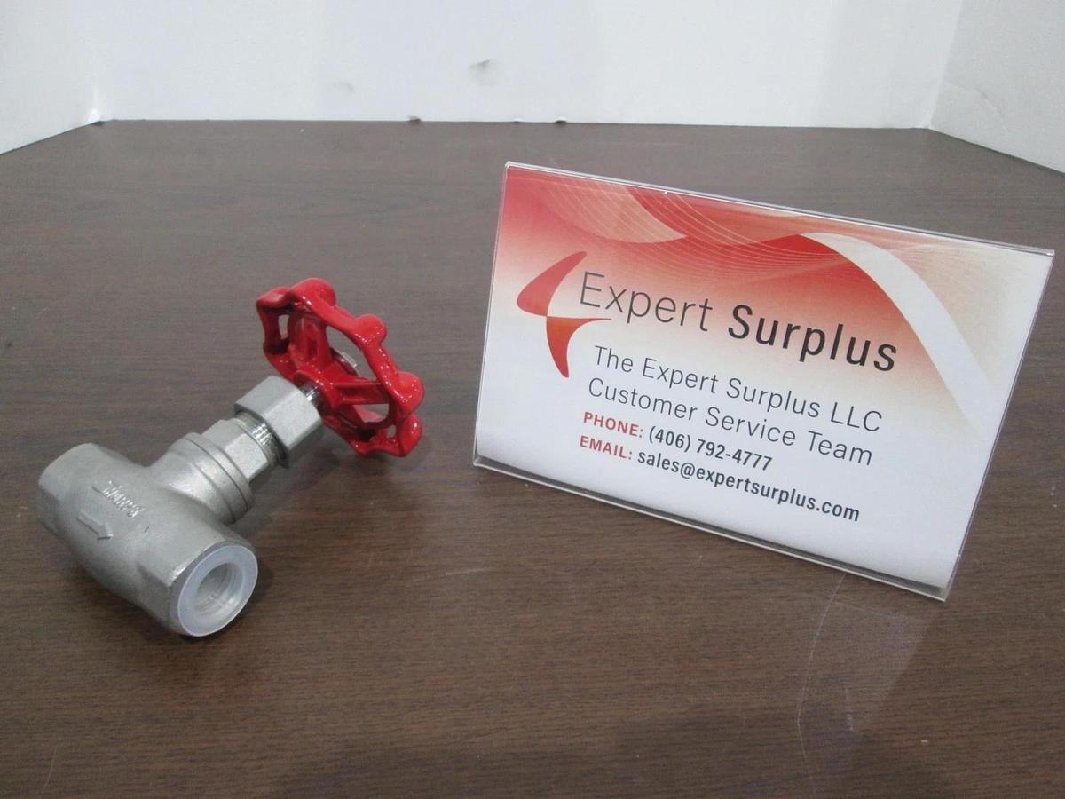 Used Sharpe, 40276, 200 CF8M, 1/2" Red Manual, Globe Valve, Used