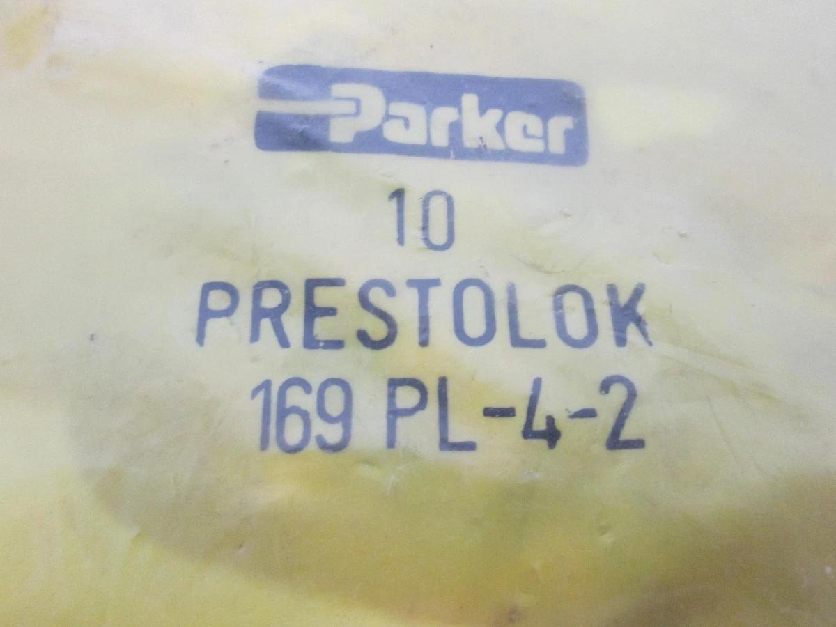 Parker, Prestolok 169 PL-4-2, 90 Deg Elbow Fitting, Swivel Press, New, Lot of 50