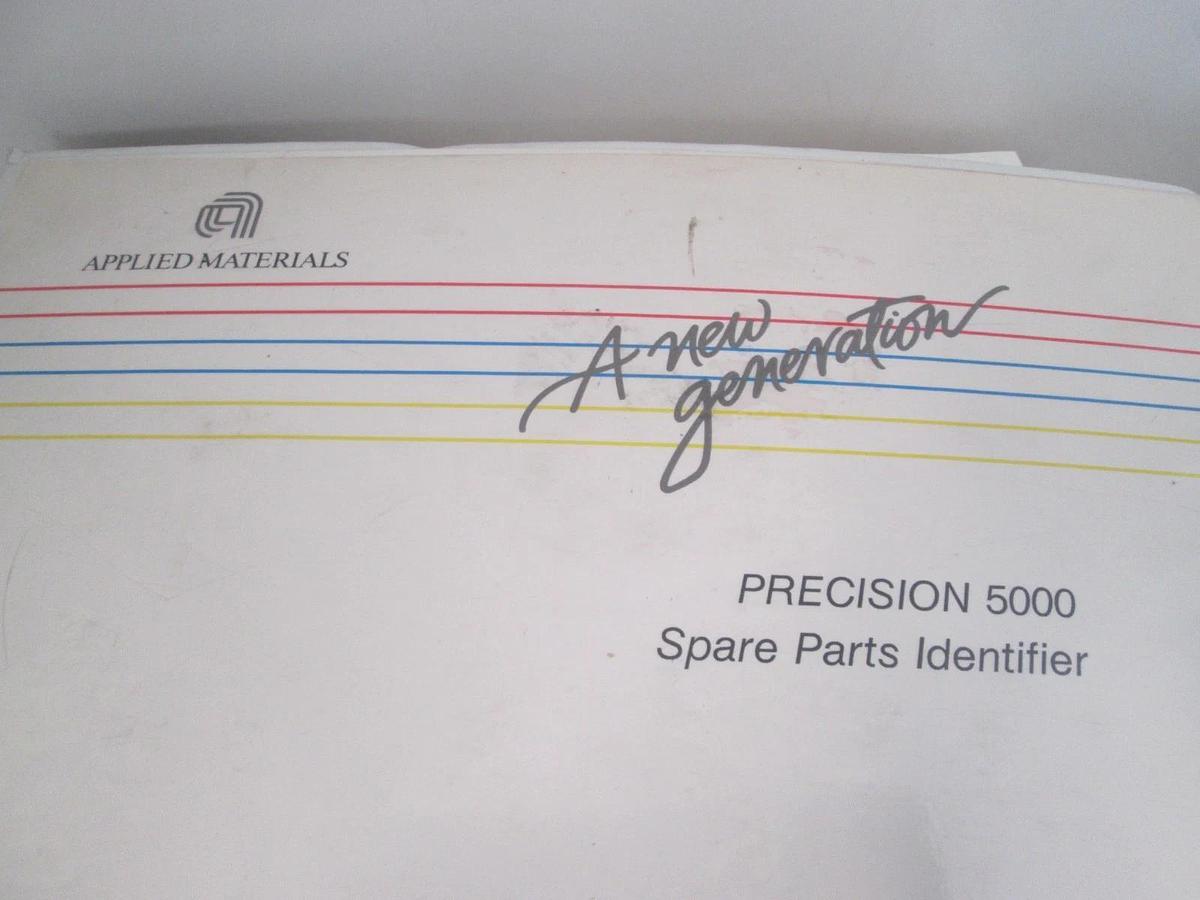 Used Applied Materials, Precision 5000 Spare Parts Identifier, Edition 2, Used